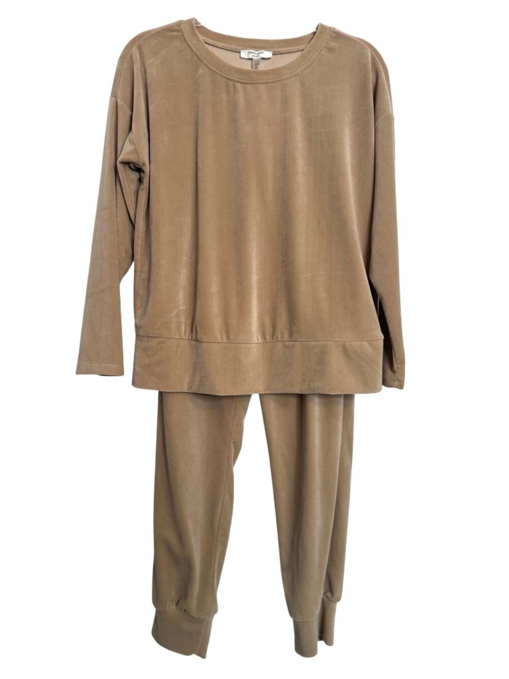 Cable & Gauge Studio Size Small Velour Set Beige NWT Pockets